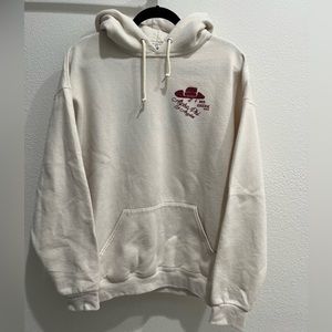 Cream and burgundy Alpha Phi Mr.Greek hoodie